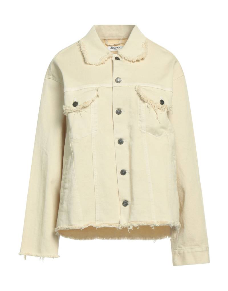 JULFER Jeansjacke/-mantel Damen Beige von JULFER