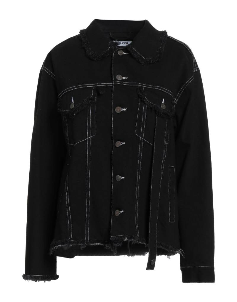 JULFER Jeansjacke/-mantel Damen Schwarz von JULFER