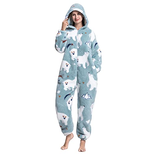 JULGIRL Erwachsene Unisex Onesie Tier Schlafanzug Cosplay Pyjamas Halloween Karneval Kostüm Loungewear von JULGIRL