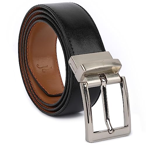 JULIUR LAMONT® Ledergürtel Herren 33mm | Wendegürtel (2in1) für Männer | Herren Gürtel Schneidbar inkl. Geschenkbox von JULIUR LAMONT