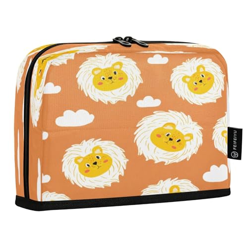 JUMBEAR Federmäppchen mit Cartoon-Löwenmotiv, großes Fassungsvermögen, Stifteetui, Tasche, Halter, Schreibwaren, Schreibtisch-Organizer, Kosmetiktasche mit Reißverschluss für Schule, Büro, Reisen JUMBEAR Federmäppchen mit Cartoon-Löwenmotiv, großes Fassungsvermögen, Stifteetui, Tasche, Halter, Schreibwaren, Schreibtisch-Organizer, Kosmetiktasche mit Reißverschluss für Schule, Büro, Reisen von JUMBEAR