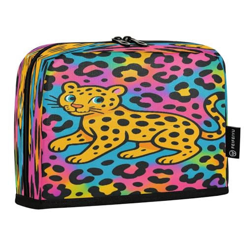 JUMBEAR Federmäppchen mit Leopardenmuster, großes Fassungsvermögen, Stifteetui, Schreibwaren, Schreibtisch-Organizer, Kosmetiktasche mit Reißverschluss, für Schule, Büro, Reisen JUMBEAR Federmäppchen mit Leopardenmuster, großes Fassungsvermögen, Stifteetui, Schreibwaren, Schreibtisch-Organizer, Kosmetiktasche mit Reißverschluss, für Schule, Büro, Reisen von JUMBEAR