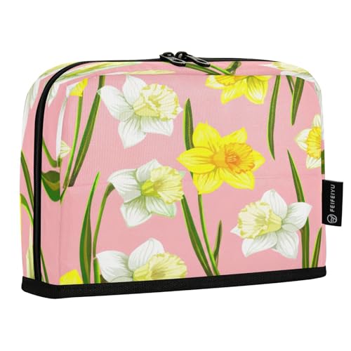 JUMBEAR Federmäppchen mit Narzissen-Blume, großes Fassungsvermögen, Stifteetui, Schreibwaren, Schreibtisch-Organizer, Kosmetiktasche mit Reißverschluss, für Schule, Büro, Reisen JUMBEAR Federmäppchen mit Narzissen-Blume, großes Fassungsvermögen, Stifteetui, Schreibwaren, Schreibtisch-Organizer, Kosmetiktasche mit Reißverschluss, für Schule, Büro, Reisen von JUMBEAR