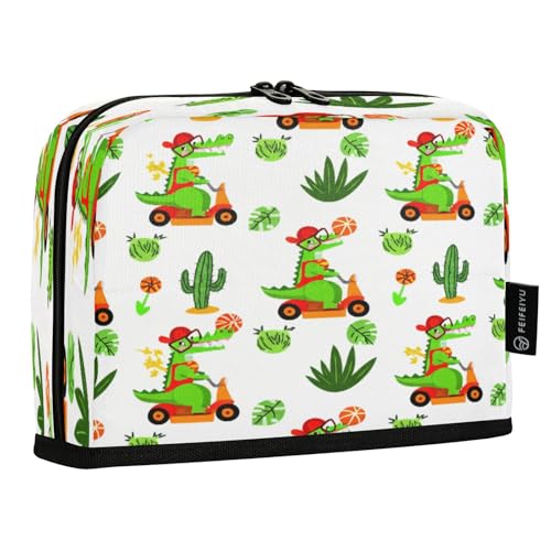 JUMBEAR Federmäppchen mit niedlichem Dinosaurier-Motiv, großes Fassungsvermögen, Schreibwaren, Schreibtisch-Organizer, Kosmetiktasche mit Reißverschluss, für Schule, Büro, Reisen JUMBEAR Federmäppchen mit niedlichem Dinosaurier-Motiv, großes Fassungsvermögen, Schreibwaren, Schreibtisch-Organizer, Kosmetiktasche mit Reißverschluss, für Schule, Büro, Reisen von JUMBEAR