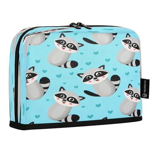 JUMBEAR Federmäppchen mit niedlichem Waschbär-Design, großes Fassungsvermögen, Schreibwaren, Schreibtisch-Organizer, Kosmetiktasche mit Reißverschluss, für Schule, Büro, Reisen JUMBEAR Federmäppchen mit niedlichem Waschbär-Design, großes Fassungsvermögen, Schreibwaren, Schreibtisch-Organizer, Kosmetiktasche mit Reißverschluss, für Schule, Büro, Reisen von JUMBEAR
