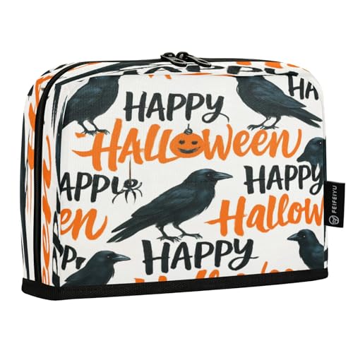 JUMBEAR Halloween-Federmäppchen, großes Fassungsvermögen, Stifteetui, Schreibwaren, Schreibtisch-Organizer, Kosmetiktasche mit Reißverschluss, für Schule, Büro, Reisen von JUMBEAR