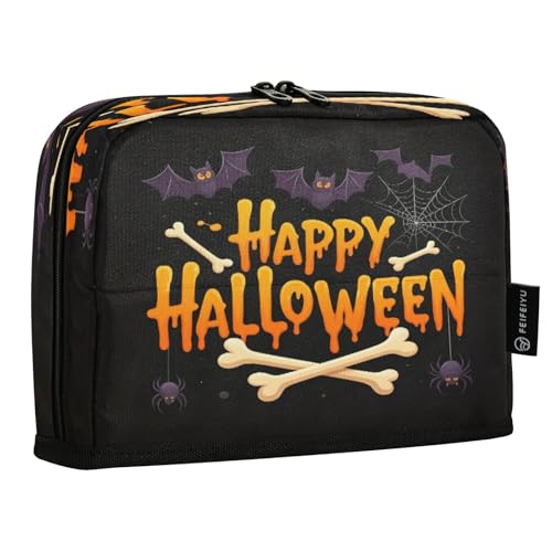 JUMBEAR Halloween-Federmäppchen, großes Fassungsvermögen, Stifteetui, Tasche, Halter, Schreibwaren, Schreibtisch-Organizer, Kosmetiktasche mit Reißverschluss für Schule, Büro, Reisen JUMBEAR Halloween-Federmäppchen, großes Fassungsvermögen, Stifteetui, Tasche, Halter, Schreibwaren, Schreibtisch-Organizer, Kosmetiktasche mit Reißverschluss für Schule, Büro, Reisen von JUMBEAR