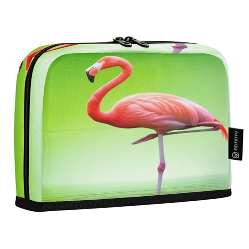 JUMBEAR Hübsches Flamingo-Federmäppchen, großes Fassungsvermögen, Stifteetui, Tasche, Halter, Schreibwaren, Schreibtisch-Organizer, Kosmetiktasche mit Reißverschluss für Schule, Büro, Reisen JUMBEAR Hübsches Flamingo-Federmäppchen, großes Fassungsvermögen, Stifteetui, Tasche, Halter, Schreibwaren, Schreibtisch-Organizer, Kosmetiktasche mit Reißverschluss für Schule, Büro, Reisen von JUMBEAR