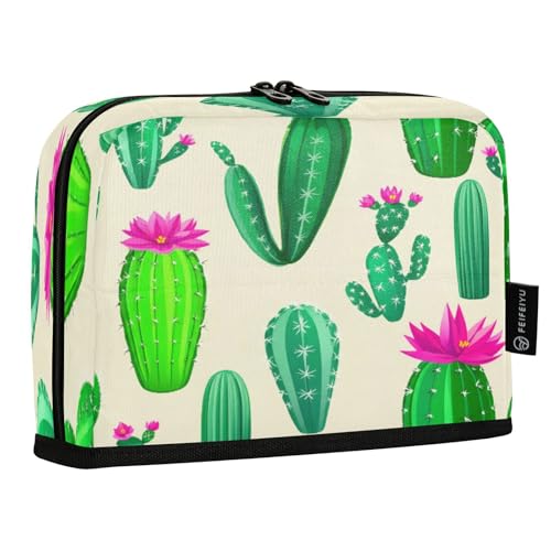 JUMBEAR Niedliches Kaktus-Federmäppchen, großes Fassungsvermögen, Stifteetui, Tasche, Halter, Schreibwaren, Schreibtisch-Organizer, Kosmetiktasche mit Reißverschluss für Schule, Büro, Reisen von JUMBEAR