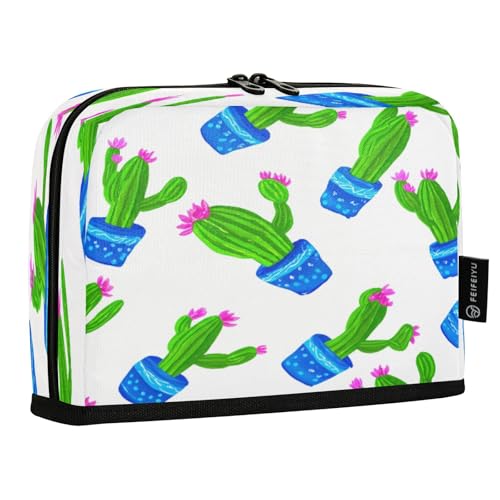 JUMBEAR Niedliches Kaktus-Federmäppchen, großes Fassungsvermögen, Stifteetui, Tasche, Halter, Schreibwaren, Schreibtisch-Organizer, Kosmetiktasche mit Reißverschluss für Schule, Büro, Reisen von JUMBEAR