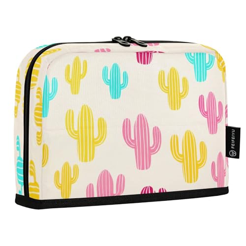 JUMBEAR Niedliches Kaktus-Federmäppchen, großes Fassungsvermögen, Stifteetui, Tasche, Halter, Schreibwaren, Schreibtisch-Organizer, Kosmetiktasche mit Reißverschluss für Schule, Büro, Reisen von JUMBEAR