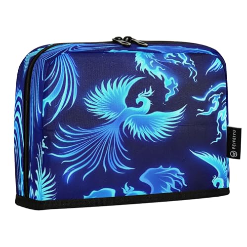 JUMBEAR Phoenix Federmäppchen, großes Fassungsvermögen, Stifteetui, Schreibwaren, Schreibtisch-Organizer, Kosmetiktasche mit Reißverschluss, für Schule, Büro, Reisen von JUMBEAR