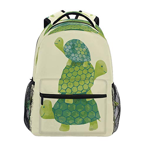 JUMBEAR Rucksack mit drei Schildkröten, für Kinder, Laptop, Reisen, Schule, Studenten, Segeltuch, leicht, Business, wasserdicht, Schultertasche, Tagesrucksack für Damen und Herren von JUMBEAR