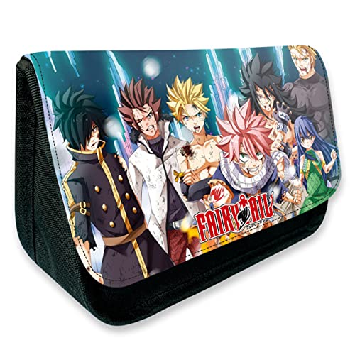 JUMBOZ FAI-ry TA-il Anime Federmäppchen, Schule Bleistifte Organizer, Große Farbe Federmäppchen Geeignet für Teen Geschenk -21 * 14 * 7.5cm||Multicolor 10 von JUMBOZ