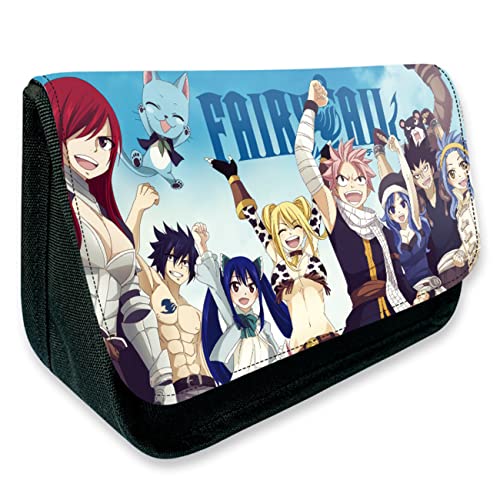 JUMBOZ FAI-ry TA-il Anime Federmäppchen, Schule Bleistifte Organizer, Große Farbe Federmäppchen Geeignet für Teen Geschenk -21 * 14 * 7.5cm||Multicolor 11 von JUMBOZ