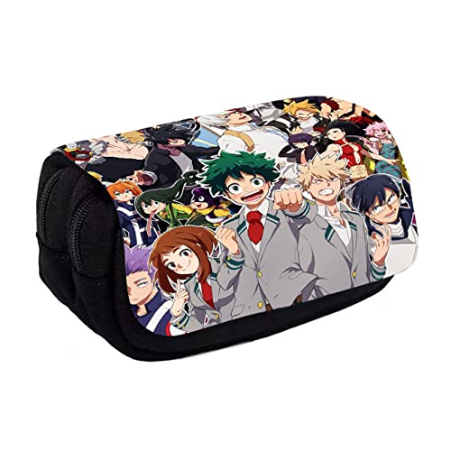 JUMBOZ My He-ro Academ-ia Anime Schlampermäppchen, Große Kapazität Penc, Schule Bleistifte Organizer Mäppchen Portable Federmappe -20 * 7.5 * 10cm||Multicolor 12 von JUMBOZ