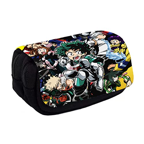 JUMBOZ My He-ro Academ-ia Anime Schlampermäppchen, Große Kapazität Penc, Schule Bleistifte Organizer Mäppchen Portable Federmappe -20 * 7.5 * 10cm||Multicolor 9 von JUMBOZ