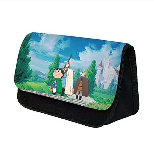 JUMBOZ Ranki-ng of Kin-gs Anime Federmäppchen mit 2 Fächer, Hohe Kapazität Federmäppchen, Kinder Stiftetaschen Beutelhalter Federmäppchen für Kinder Schulbedarf -22 * 13 * 7.5cm||Multicolor 9 von JUMBOZ