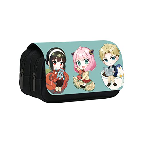 JUMBOZ SP-Y×FAMI-LY Jungs Federtasche, Etui Federmappe, Anime Federmäppchen für Kinder Junge Schule Zuhause Büro Lieferungen Speicher Beutel -20 * 10 * 7.5cm||Multicolor 2 von JUMBOZ