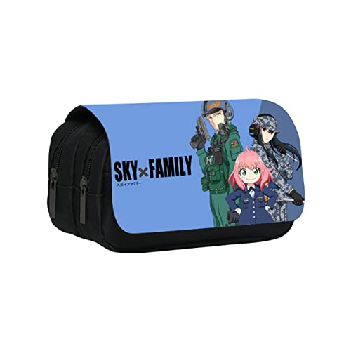 JUMBOZ SP-Y×FAMI-LY Jungs Federtasche, Etui Federmappe, Anime Federmäppchen für Kinder Junge Schule Zuhause Büro Lieferungen Speicher Beutel -20 * 10 * 7.5cm||Multicolor 2 von JUMBOZ