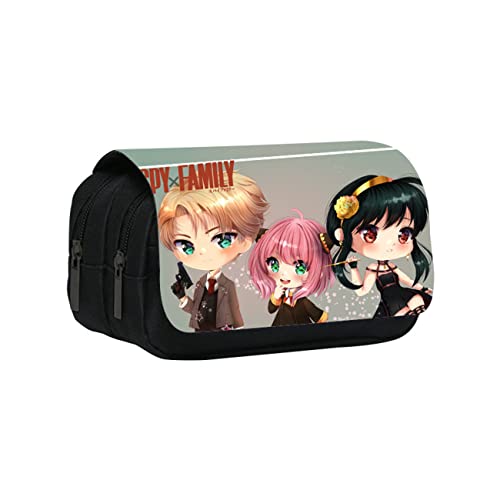 JUMBOZ SP-Y×FAMI-LY Jungs Federtasche, Etui Federmappe, Anime Federmäppchen für Kinder Junge Schule Zuhause Büro Lieferungen Speicher Beutel -20 * 10 * 7.5cm||Multicolor 2 von JUMBOZ