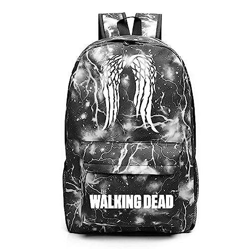 Kinderrucksack für Student The Walki-ng Dead, Grosse Kapazität Schulranzen mit Verstellbarer Schultergurt und Seitentaschen, Mode Wasserdicht Rucksäcke für Jungen Mädchen-D||45x31x13cm von JUMBOZ