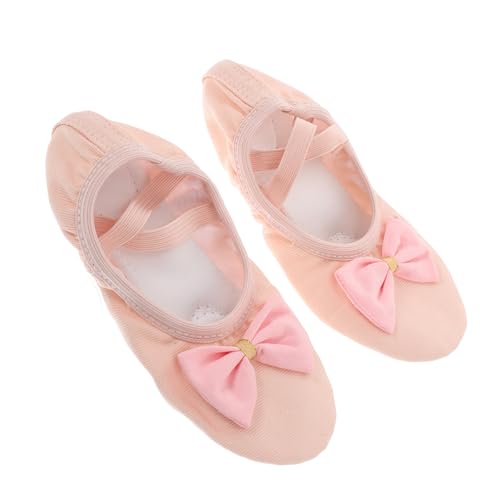 JUMPLAWN 1 Paar Mädchen Ballett Praxis Schuh Weiche Hausschuhe Für Yoga Bequeme Schuhe Für Junge Tänzer Mädchen Ballett Schuh von JUMPLAWN