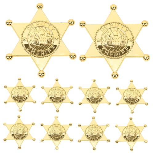 JUMPLAWN 10 Stück Teiliges Deko Kunststoff Kleine Goldene Kostüm Accessoires für Party Cosplay Rollenspiel Kindergeburtstag Kostüm Zubehör von JUMPLAWN