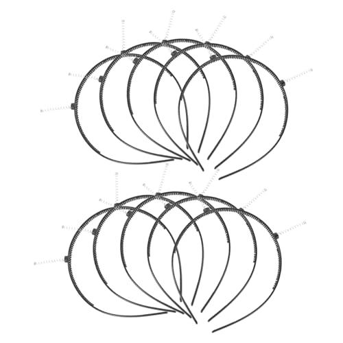 JUMPLAWN 10stücke Teiliges Halb-fertiger Rutschfester Stirnbänder Für Frauen Frühlingshaarschmuck Für Konzerte Und Feiertagsfeiern Für Kreative Projekte Und Individuelle Styles von JUMPLAWN