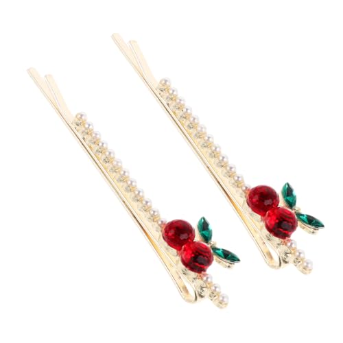 JUMPLAWN 2 Stück Rhinestone Haarklammern Stilvolle Haarspangen mit Kunstperlen Vielseitig für Alltag und Besondere Anlässe Robuster Haarschmuck für Frauen von JUMPLAWN