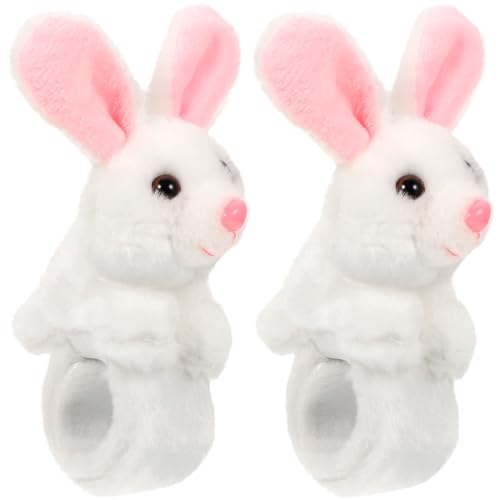 JUMPLAWN 2 Stücke Slap Armband für Kinder Thema Partygeschenke Gefüllte Häschen Armbänder Goodie Tasche Füller Spielzeug für Geburtstagsfeiern von JUMPLAWN