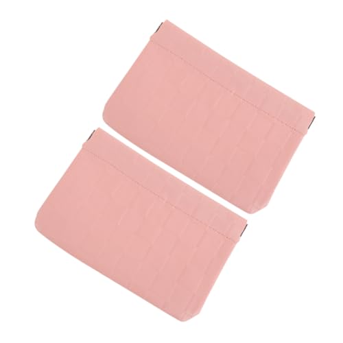 JUMPLAWN 2stücke Kleine Reise-Make-up-Tasche Für Damen Kompakter Kulturbeutel Tragbarer Lippenstift-Organizer Handtaschen-Kosmetiktasche Für Unterwegs von JUMPLAWN