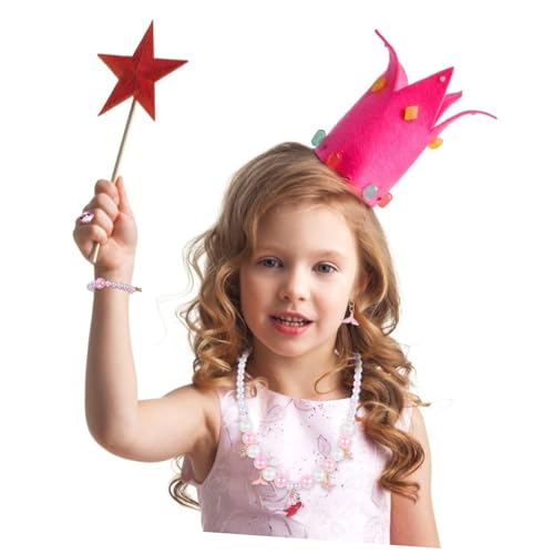 JUMPLAWN 4 Stück Schmuckset Meerjungfrau Perlen Armband Halskette Ring Ohrringe Set Bunte Anhänger für Mädchen Party Kostüm und Alltag von JUMPLAWN