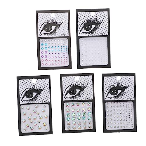 JUMPLAWN 5blätter Aufkleber Ohrringe Für Basteln Selbstklebende Perlen Und Edelsteinaufkleber Stickerohrringe Mit Strasssteine Für Kleine Mädchen von JUMPLAWN