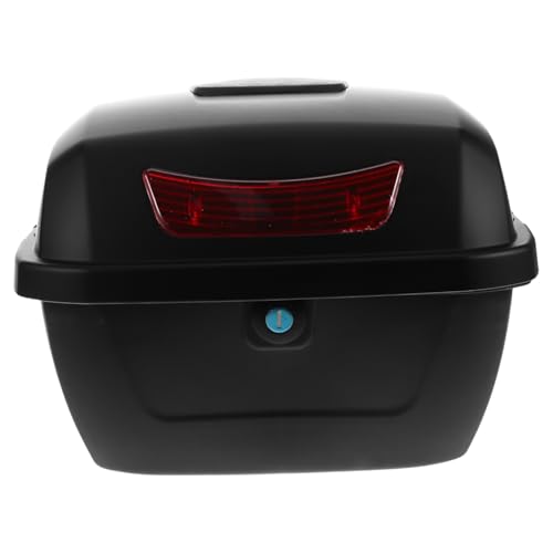 JUMPLAWN Motorcycle Trunk Organizer Mit Deckel Große Kapazität Stilvolles Design Stabiler Koffer Für Roller Und Motorradzubehör Für Werkzeug Und Gepäckaufbewahrung von JUMPLAWN