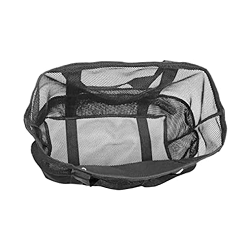 JUMPLAWN Netz-Strandtasche Für Damen Reise-Kosmetiktasche Mit Organizer-Funktion Badezimmer-Netz-Organizer Multifunktionale Pooltasche Für Waschutensilien von JUMPLAWN