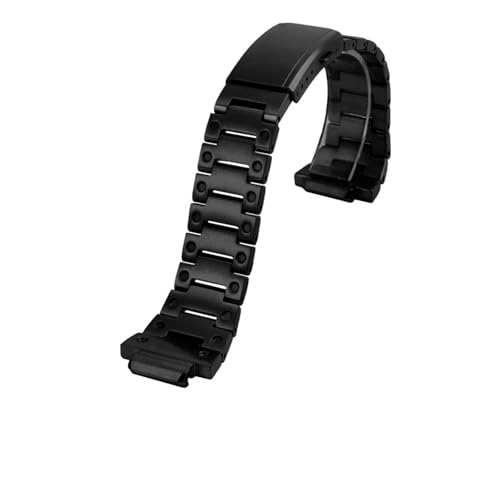 JUNCHENGBAO GA2100 GA2110 Metallband + Gehäuse Kompatibel mit GA-2100 GA2110 Mod Kit Edelstahlarmband Lünette G-SHOCK GA2100 Band(Black strap) von JUNCHENGBAO