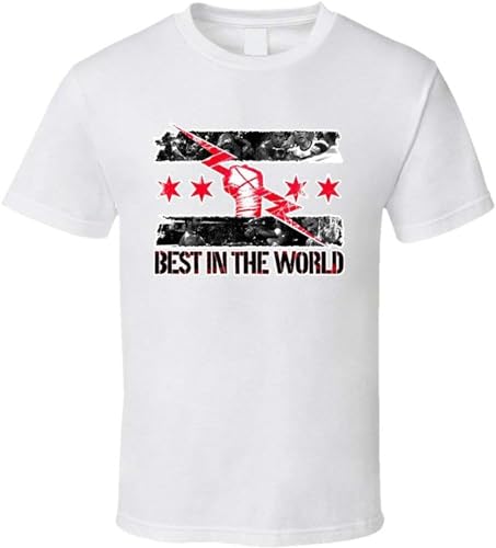 cm Punk Best In The World Wrestling T Shirt for Men Size XXL von JUNDAO