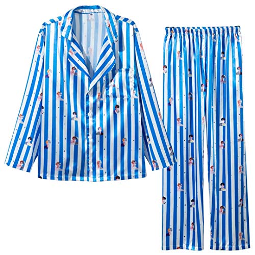 JUNG KOOK Kpop Pyjama Jimin Suga V Love Yourself Nachthemd, Nachthemd-Sets, Blau, S JUNG KOOK Kpop Pyjama Jimin Suga V Love Yourself Nachthemd, Nachthemd-Sets, Blau, S von JUNG KOOK
