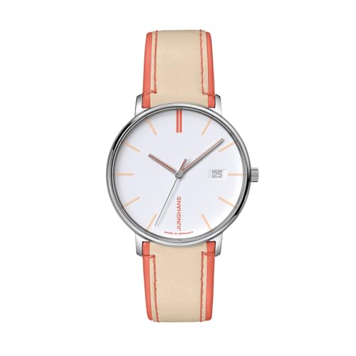 JUNGHANS Damenuhr Form Quarz Beige/Pfirsichfarben 47/4458.00 von JUNGHANS