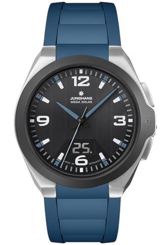 JUNGHANS Funk-Solar Herrenuhr Spektrum Mega Solar Blau 18/1527.00 von JUNGHANS