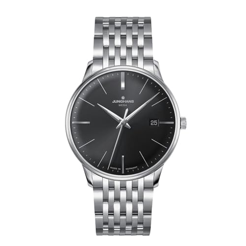 JUNGHANS Meister Mega Herren-Funkuhr mit Stahlband 58/4503.46 von JUNGHANS