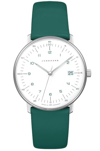 JUNGHANS max Bill Damen-Armbanduhr Quarz Grün 47/4557.02 von JUNGHANS