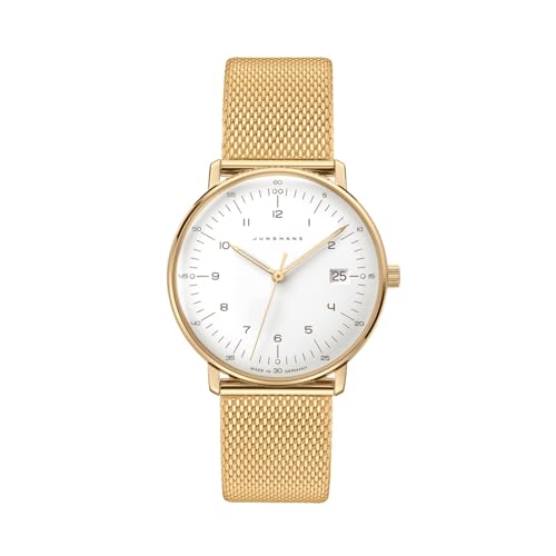 JUNGHANS max Bill Damenuhr mit Saphirglas Goldfarben 47/7452.46 von JUNGHANS