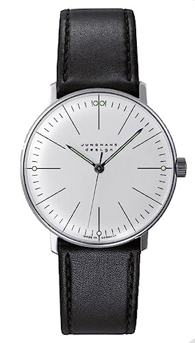 JUNGHANS max Bill Handaufzug Armbanduhr mit Saphirglas 27/3700.02 von JUNGHANS