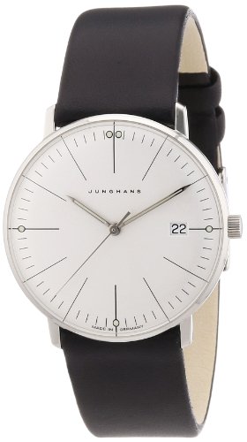 Junghans Damen-Armbanduhr XS Max Bill Analog Quarz Leder 047/4251.00 von JUNGHANS