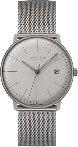 JUNGHANS max Bill Herren-Funkuhr Mega Solar Titan Saphirglas 59/2022.46 von JUNGHANS