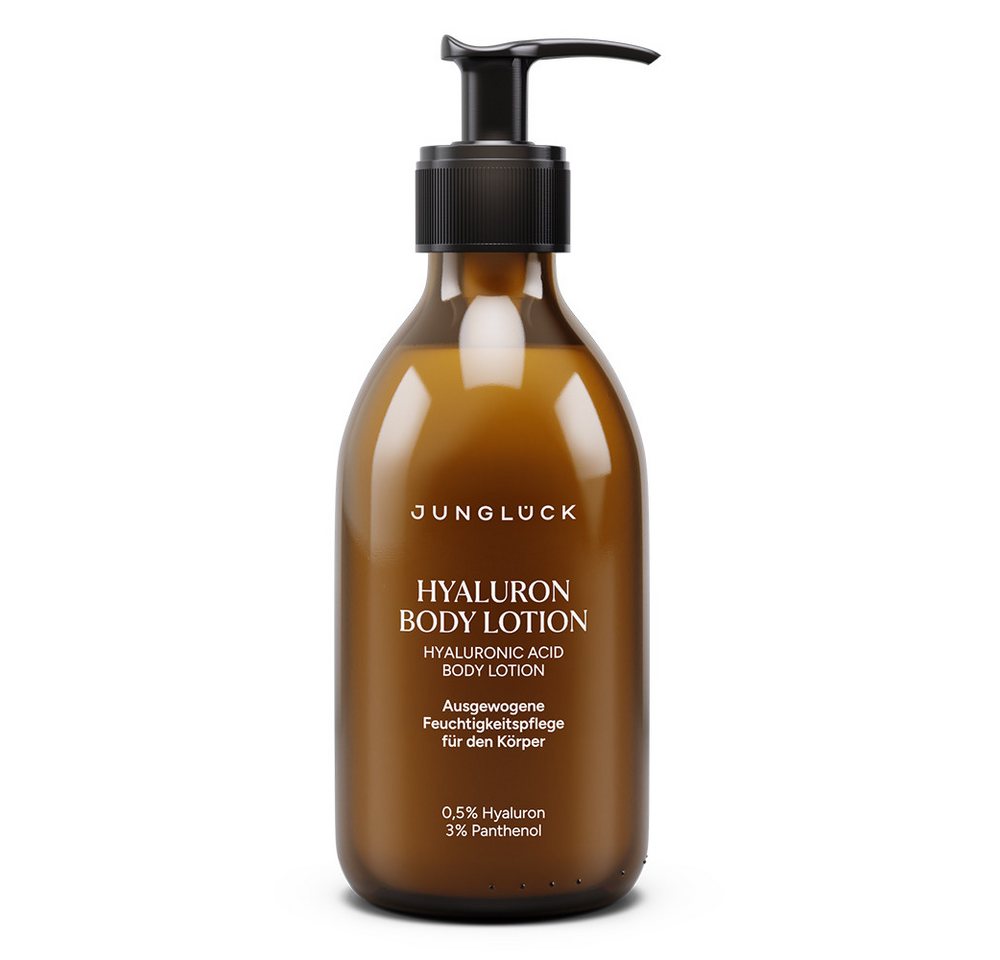 JUNGLÜCK Bodylotion Hyaluron Body Lotion, 1-tlg., Ausgewogene Feuchtigkeitspflege für den Körper JUNGLÜCK Bodylotion Hyaluron Body Lotion, 1-tlg., Ausgewogene Feuchtigkeitspflege für den Körper von JUNGLÜCK