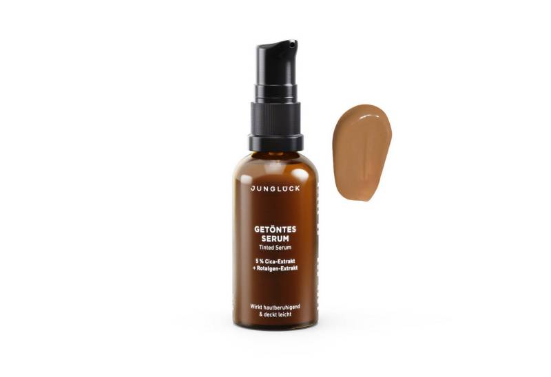 JUNGLÜCK Getönte Gesichtscreme Getöntes Serum - Sehr Hell mit Hyaluron, 1-tlg., Wirkt beruhigend und verschmilzt mit der Haut – leicht deckend von JUNGLÜCK