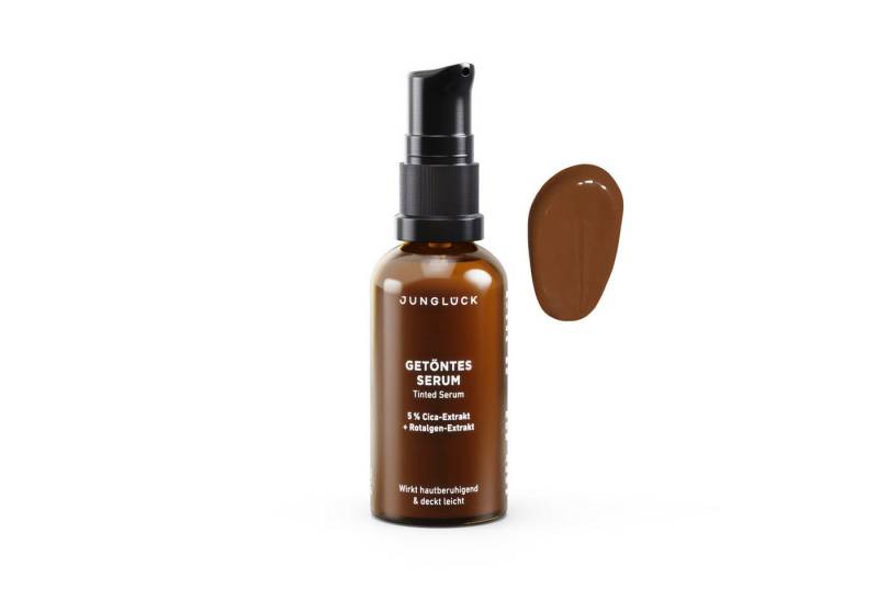 JUNGLÜCK Getönte Gesichtscreme Getöntes Serum - Sehr Hell mit Hyaluron, 1-tlg., Wirkt beruhigend und verschmilzt mit der Haut – leicht deckend von JUNGLÜCK